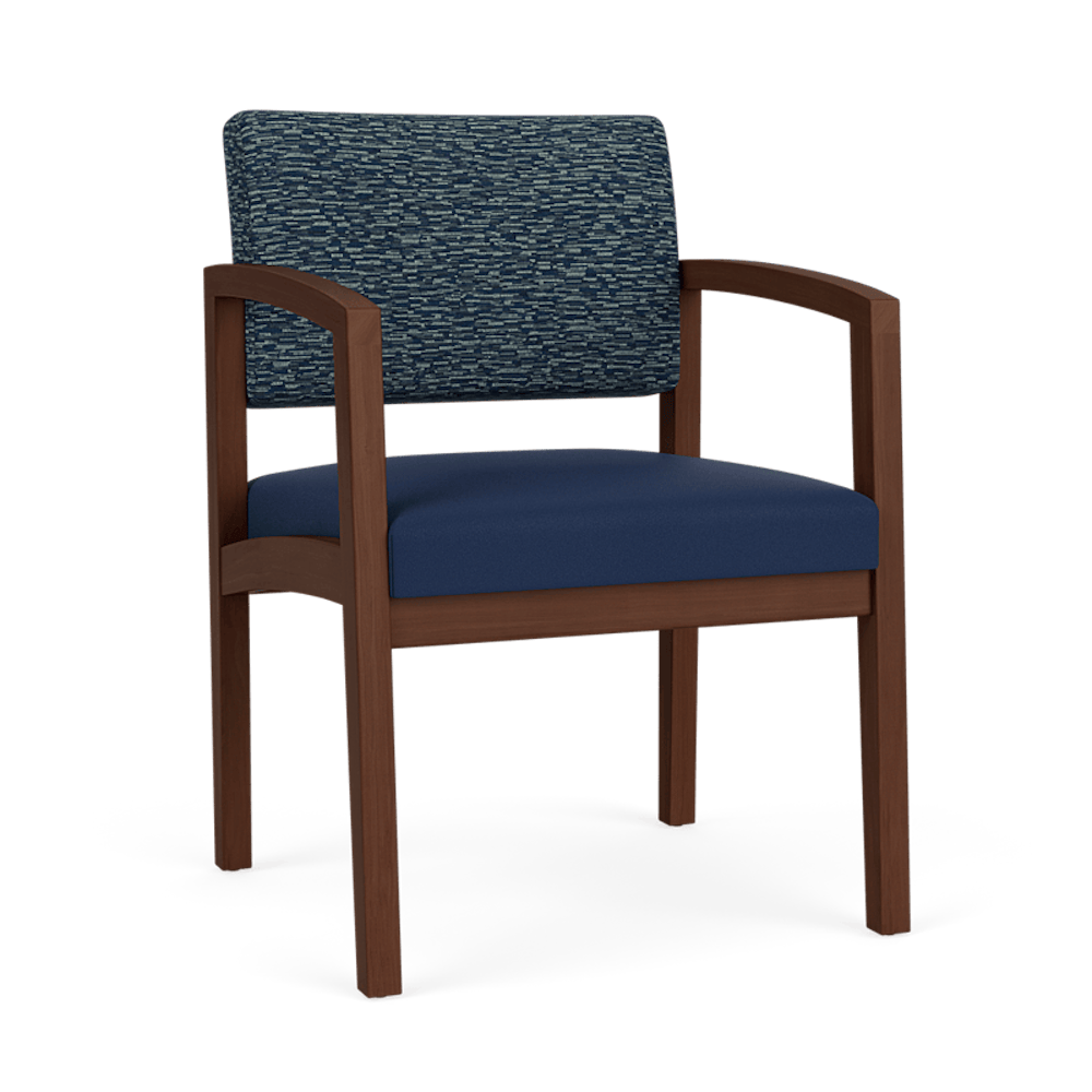 Lesro Lenox wood commercial contract furniture guest chair, 300lb weight capacity, medical