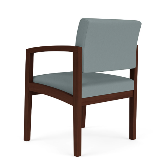 Lesro Lenox wood commercial contract furniture guest chair, 300lb weight capacity, medical