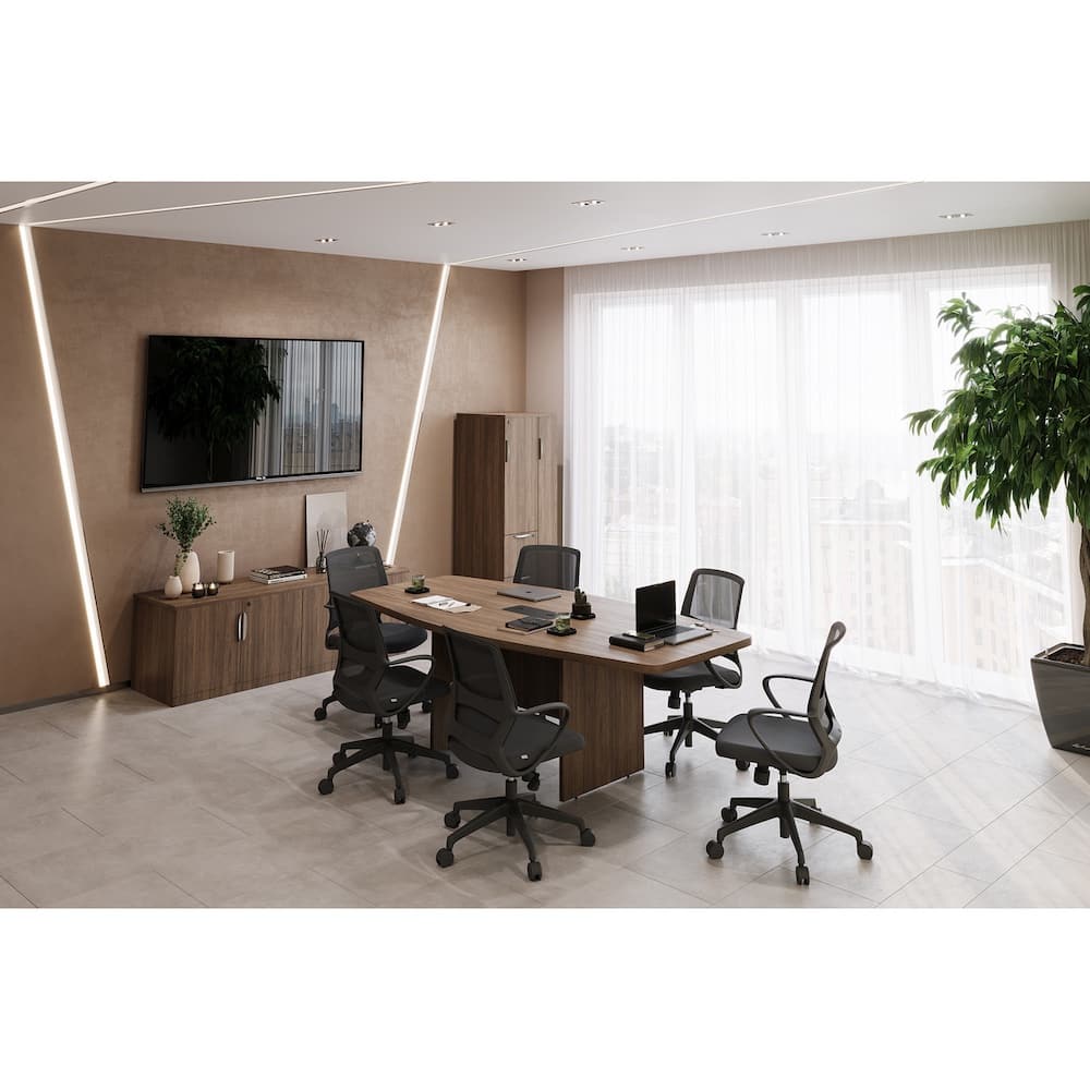 orion conference chair, black mesh, new office furniture