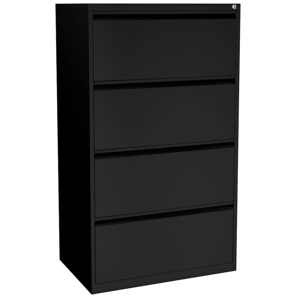 36" wide metal 4 drawer lateral file cabinet, office source, storage office