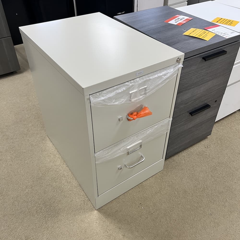 legal sized file/file vertical metal light beige, used office furniture, pedestal file