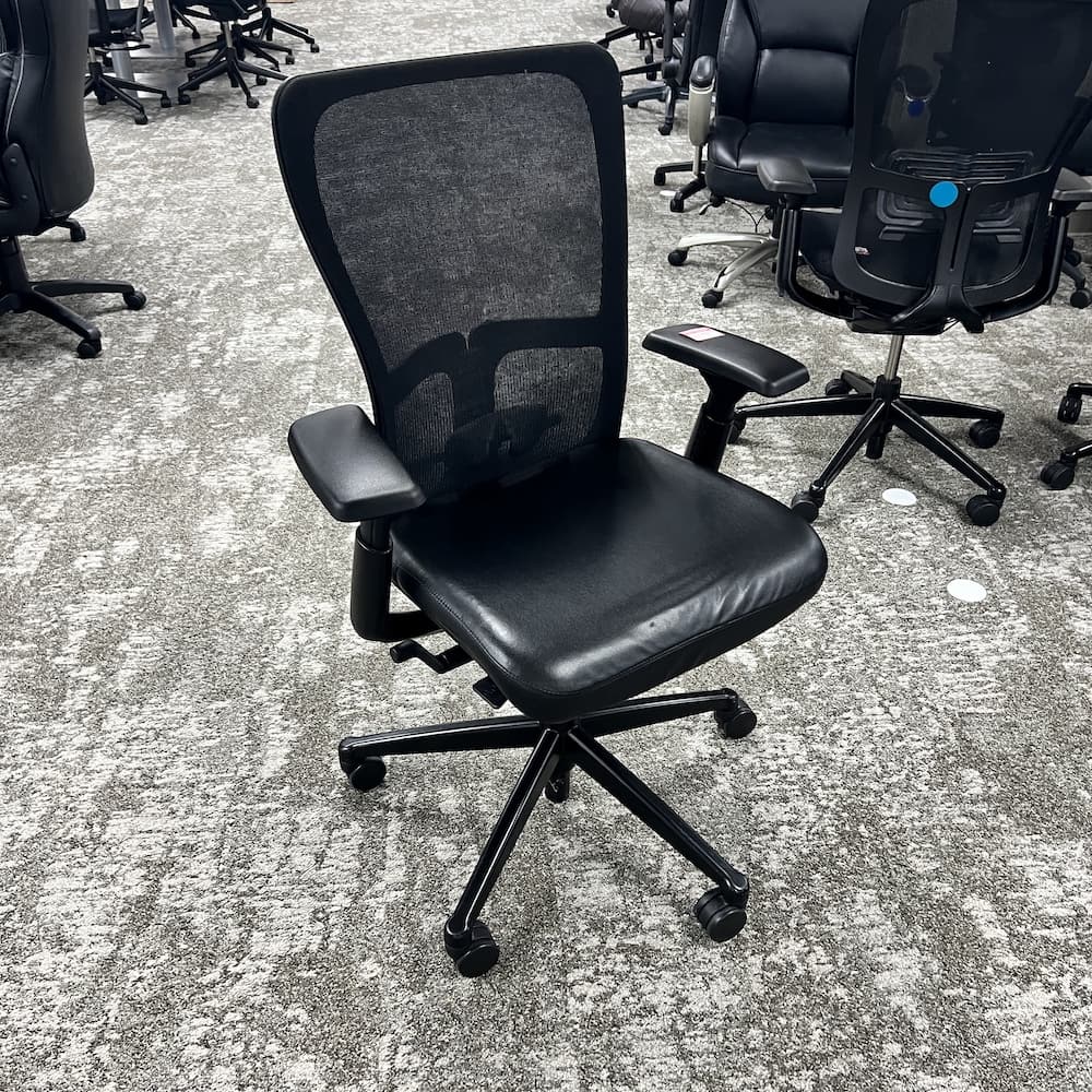 Haworth Zody Black Brisa and Mesh Back Task Chair