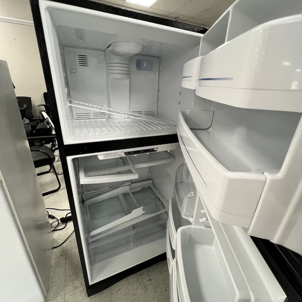 stainless steel refrigerator freezer top, used appliances, GE