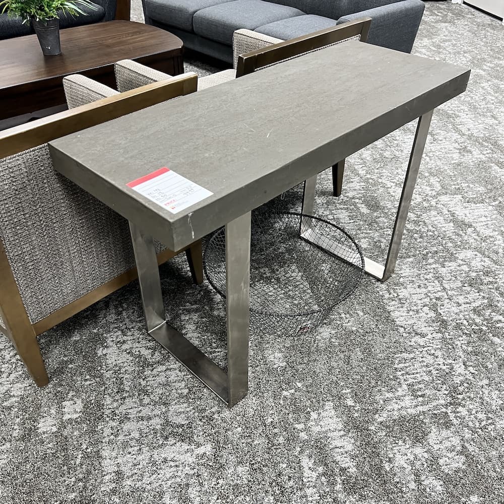 taupe and brushed chrome sofa table hallway, used furniture home and office