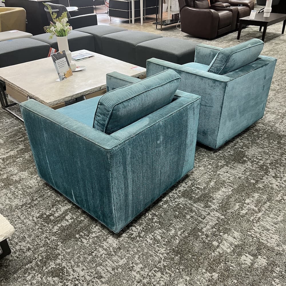 teal upholstered lounge chairs set of 2, club used reception seating