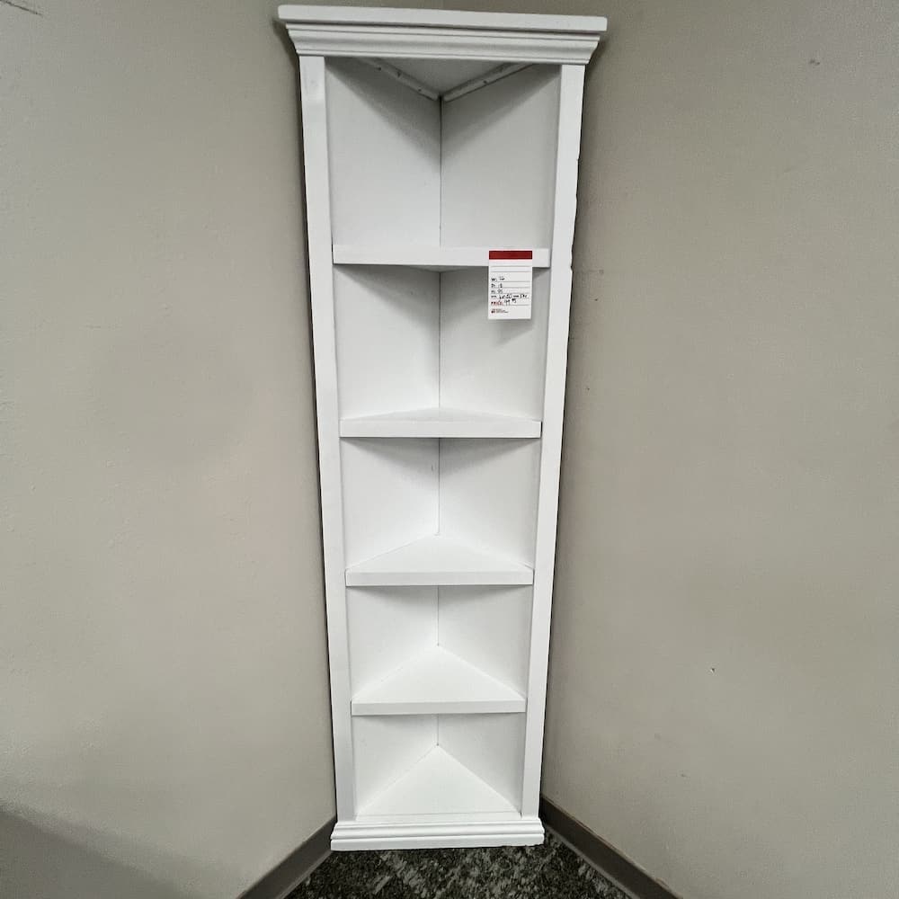 white corner bookcase tall, open box scratch n dent home furniture