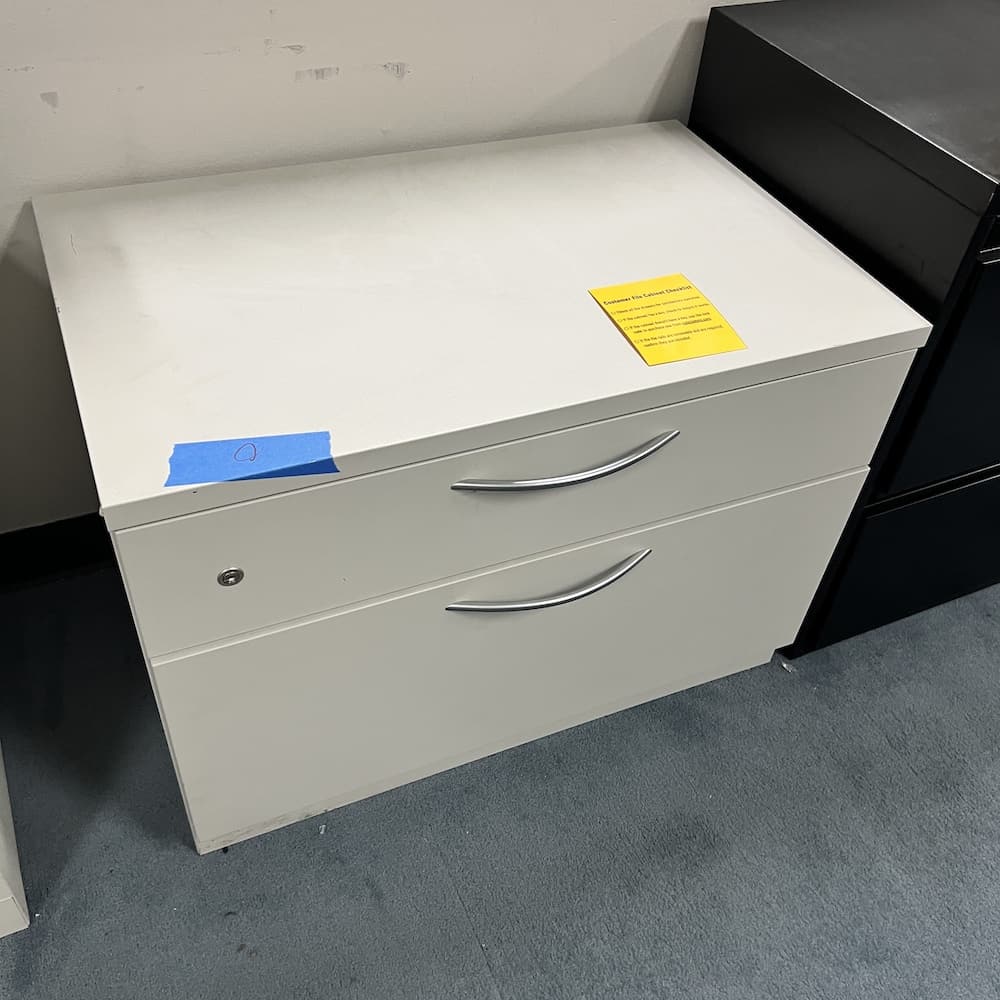 beige metal box/file lateral, steelcase, used office furniture