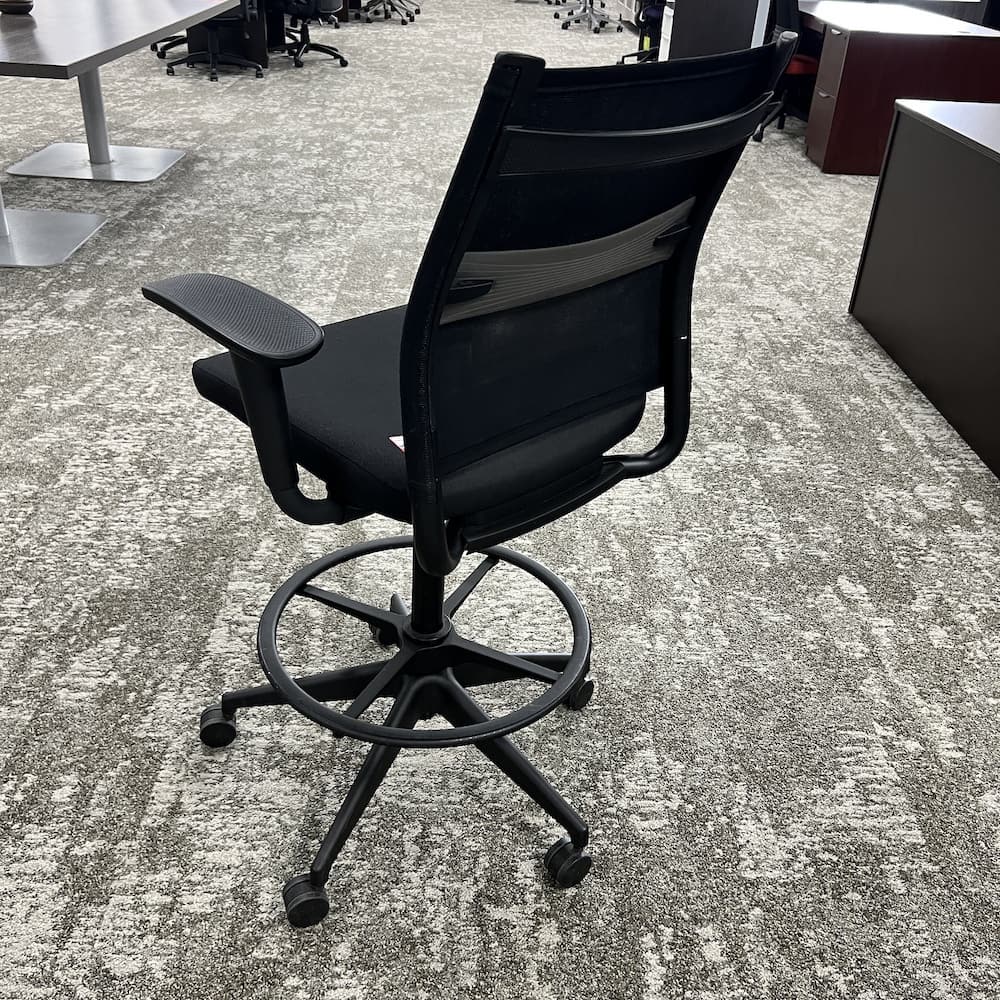 black mesh back sitonit office stool, used office furniture