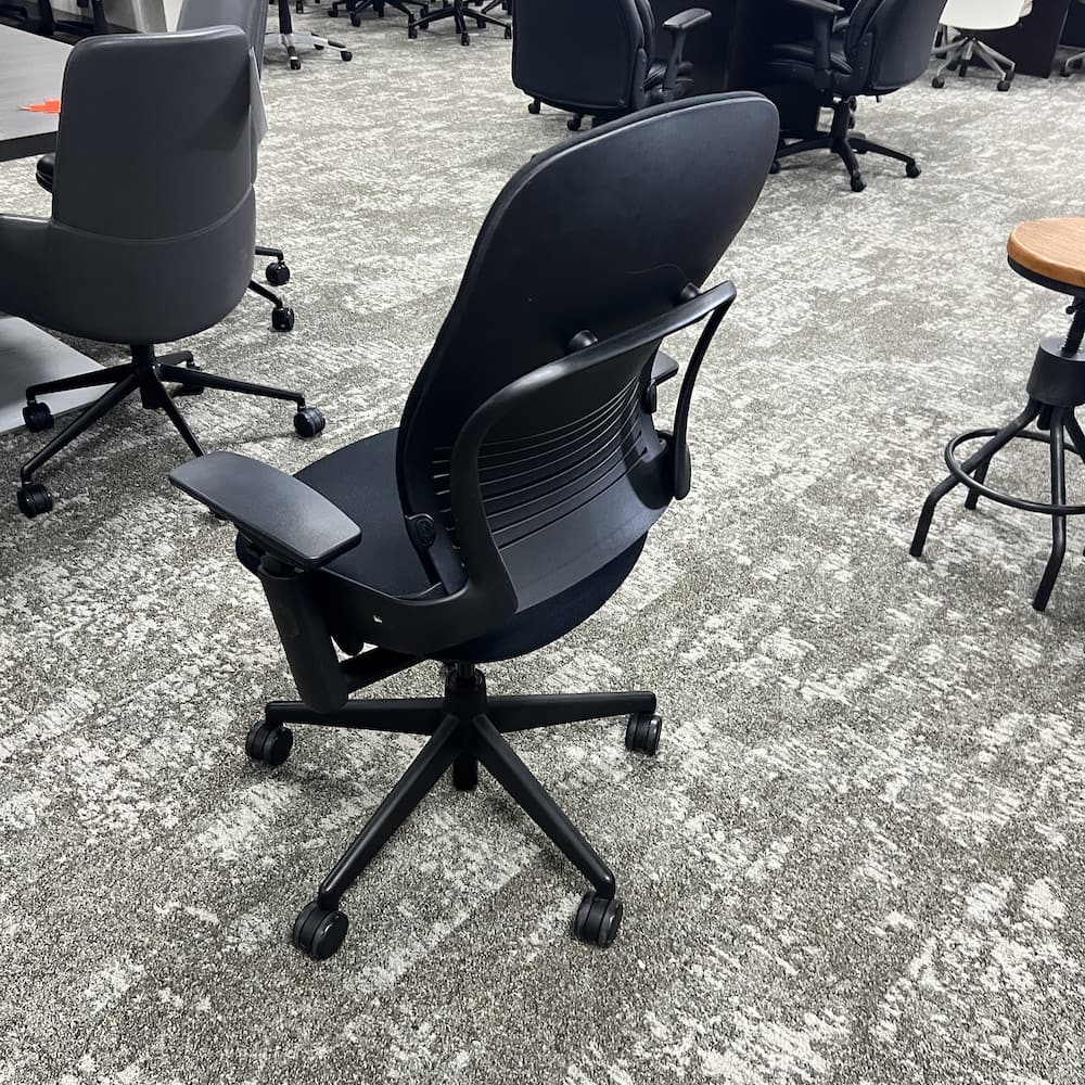 used black Steelcase leap version 2 office chair San Antonio texas fully upholstered
