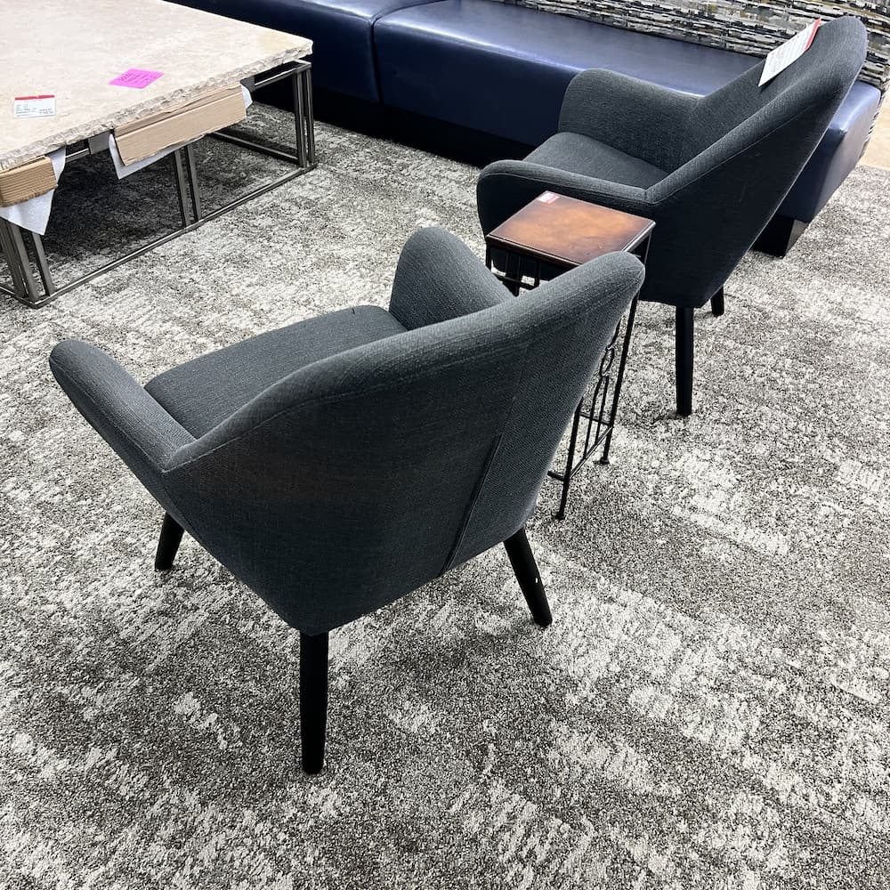 Mercury Dark Grey Accent Chair living spaces, used home furniture
