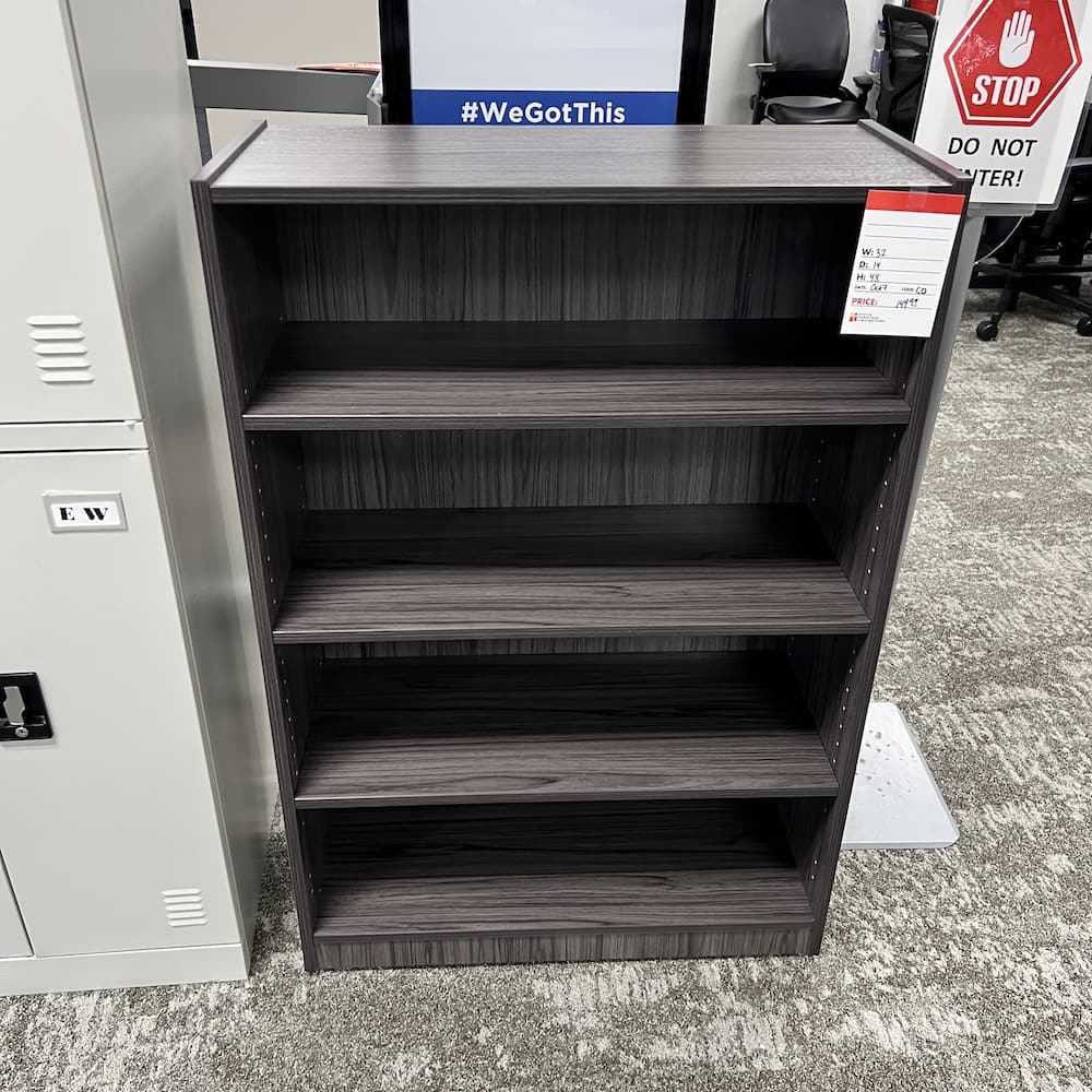 grey coastal laminate bookcase