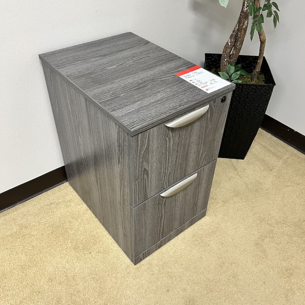 16" W x 28" H Newport Grey Laminate Rolling Vertical File Cabinet - File/File