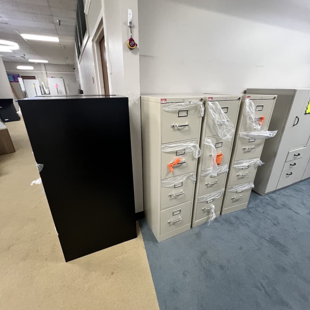 4 drawer letter vertical files, office furniture open box