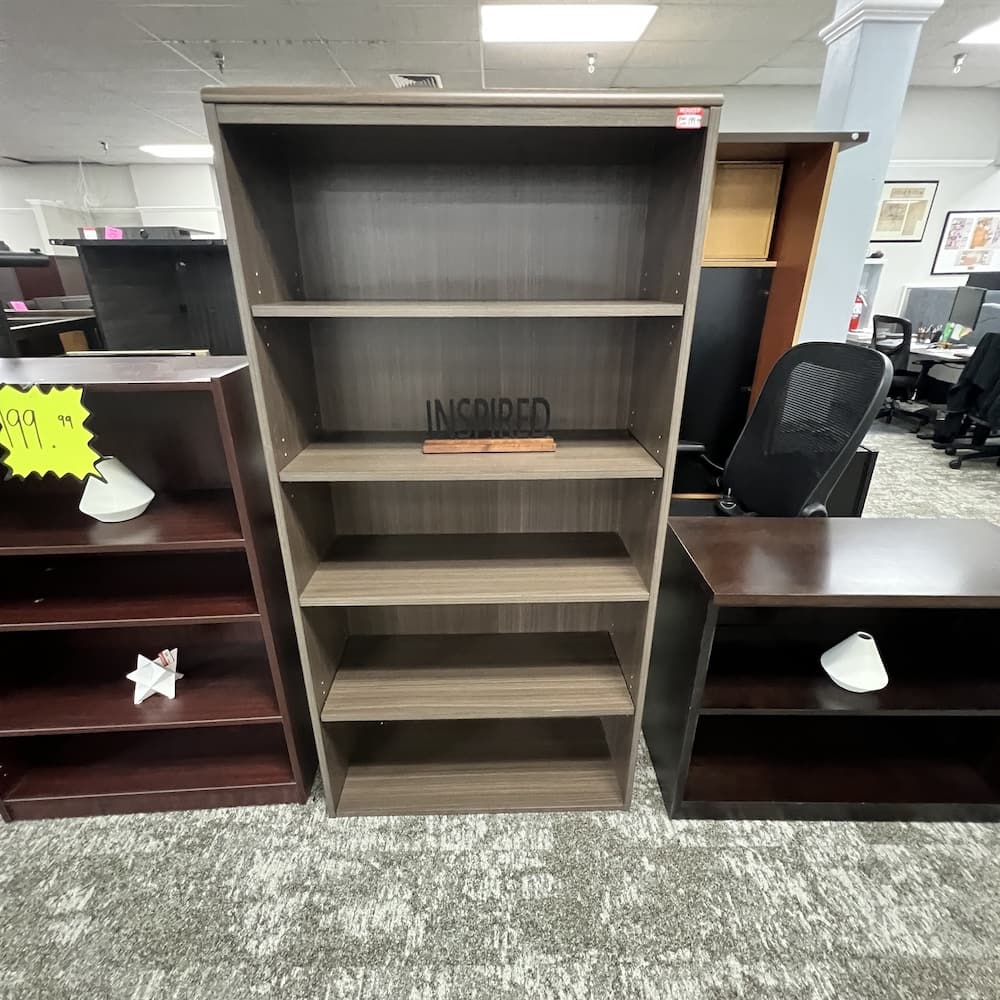 Set - National Furniture Portobello Laminate L-Desk and Bookcase - Image 3