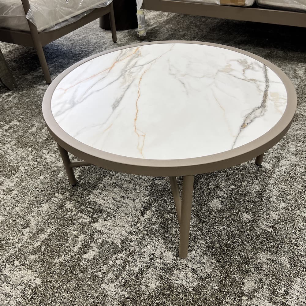 beige taupe patio outdoor seating set, open box scratch n dent