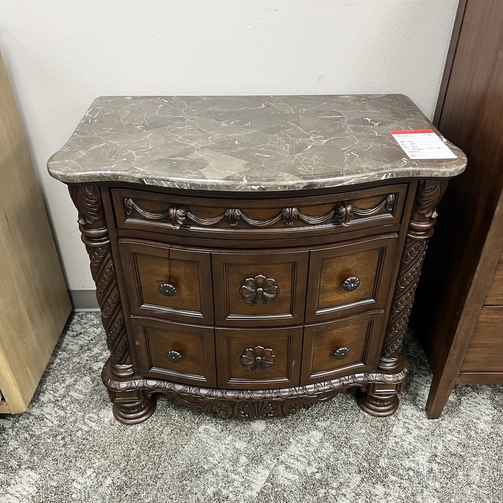 ashley furniture northshore dresser cabinet with stone top, scratch n dent home furniture