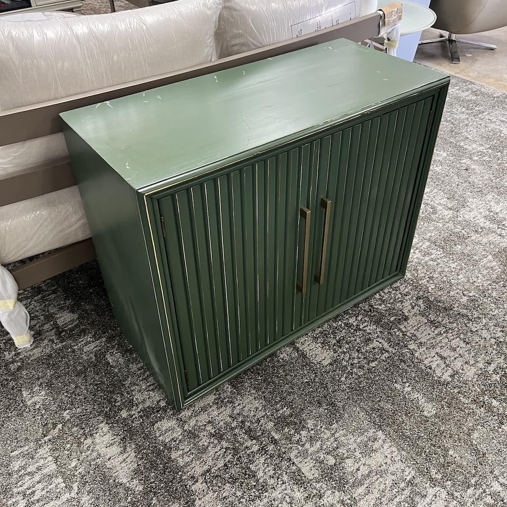 green 2 door storage cabinet, scratch n dent home furniture