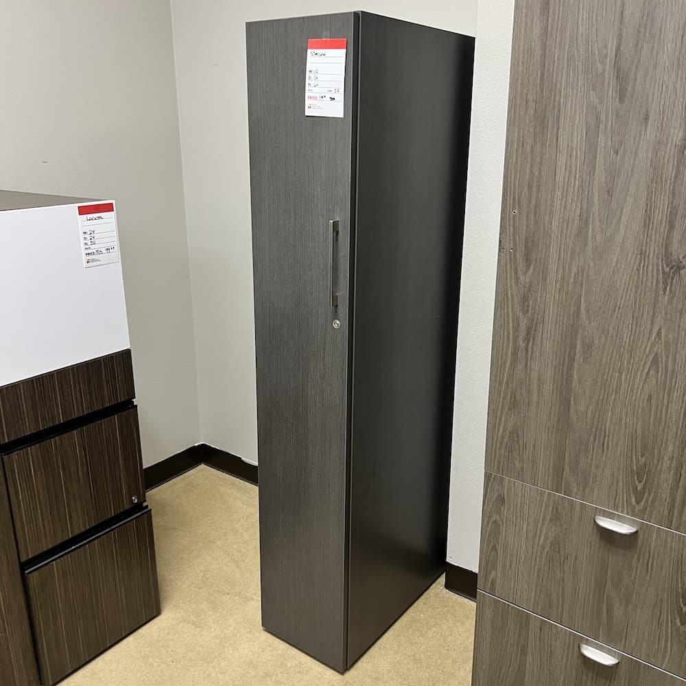 grey laminate wardrobe office storage, used office furniture