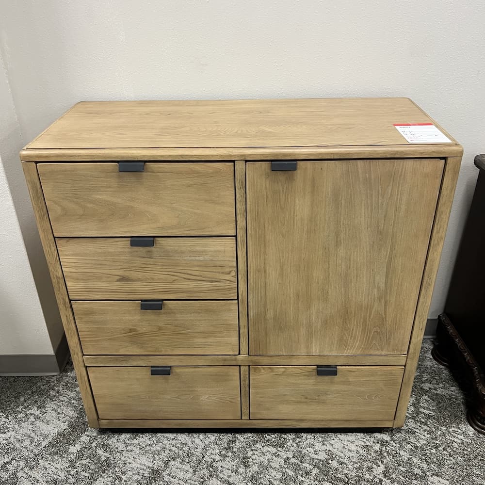 42" W x 40" H Ashely Freslowe Natural 5 Drawer Dresser Chest