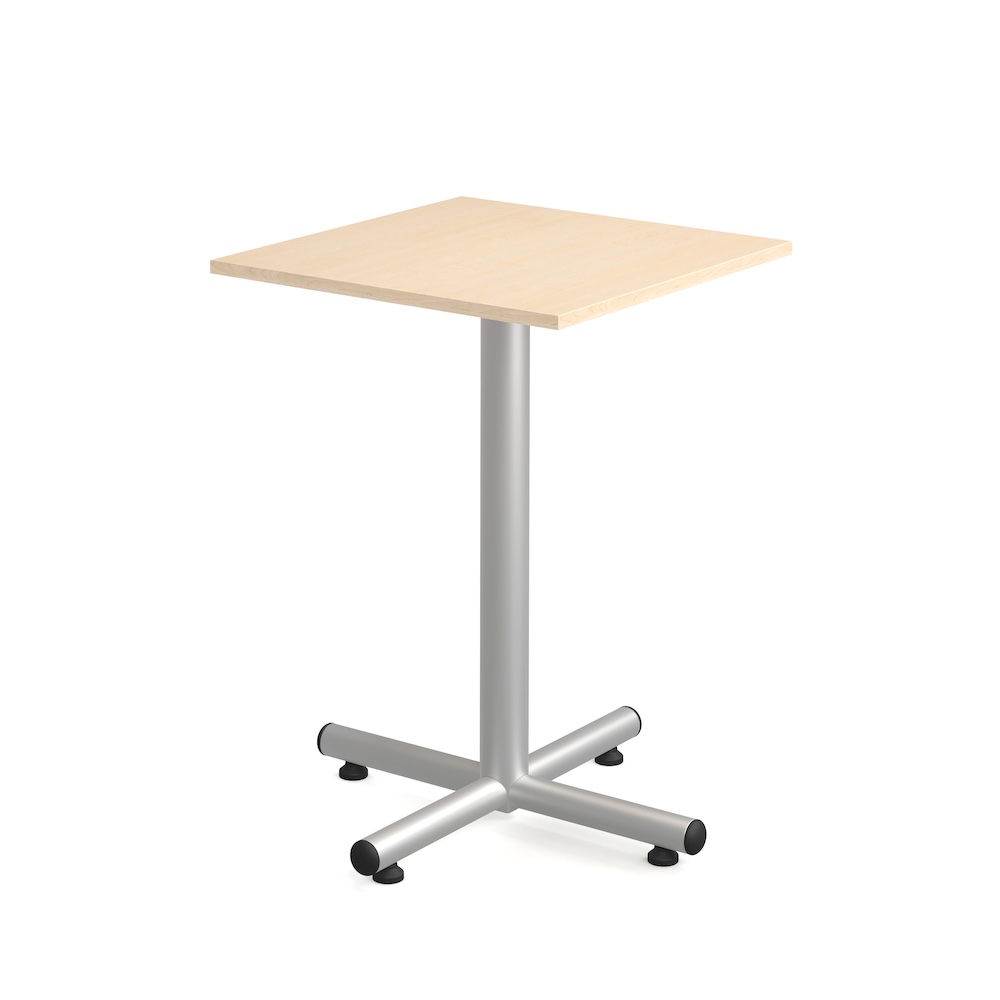 square pub table new, 42" tall, cocktail table, laminate, 30", metal base, office restaurant furniture, break room table