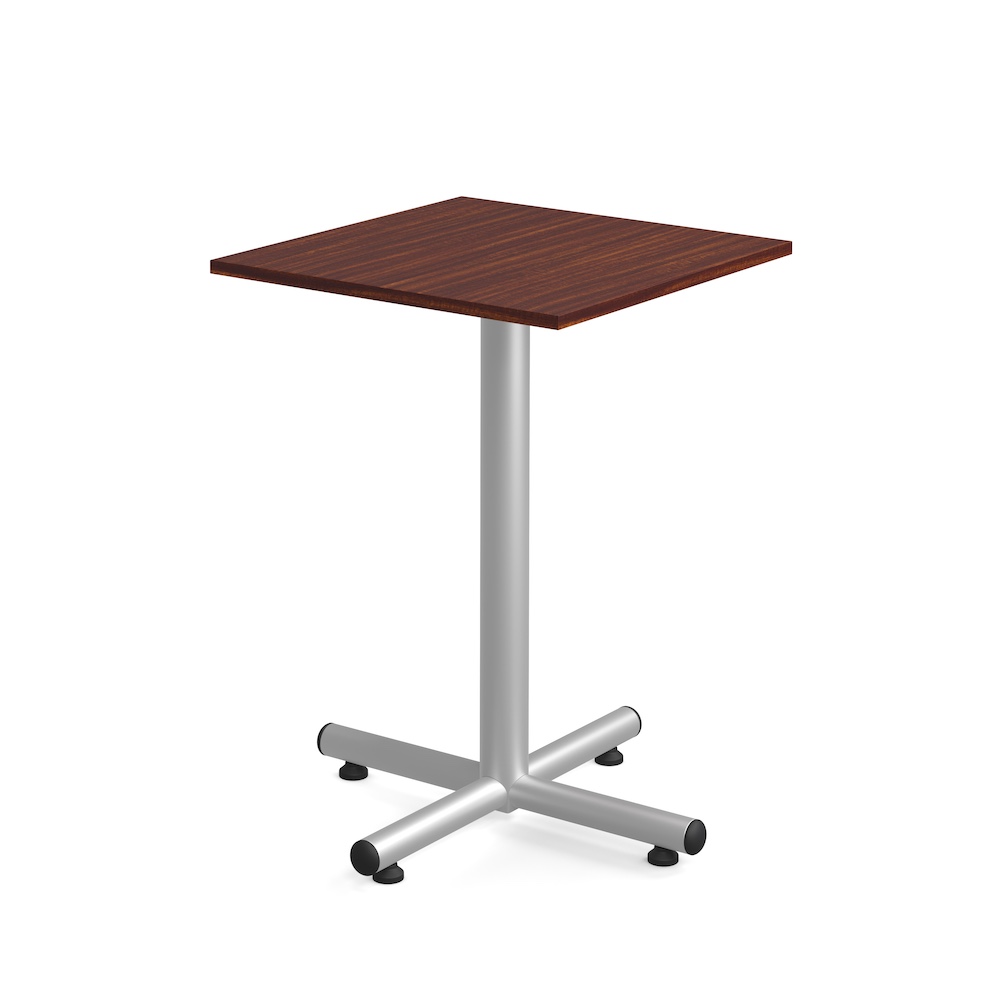 square pub table new, 42" tall, cocktail table, laminate, 30", metal base, office restaurant furniture, break room table