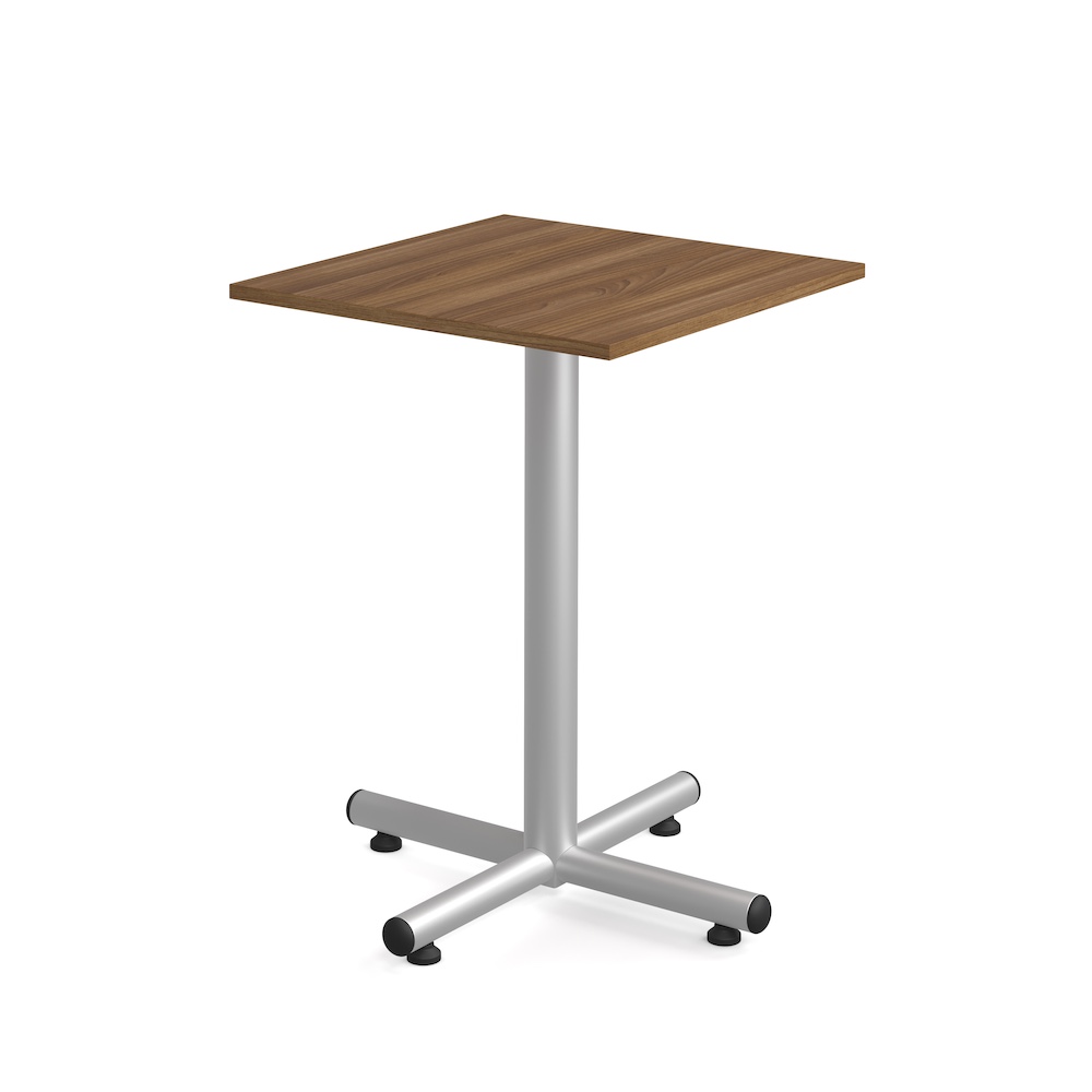 square pub table new, 42" tall, cocktail table, laminate, 30", metal base, office restaurant furniture, break room table
