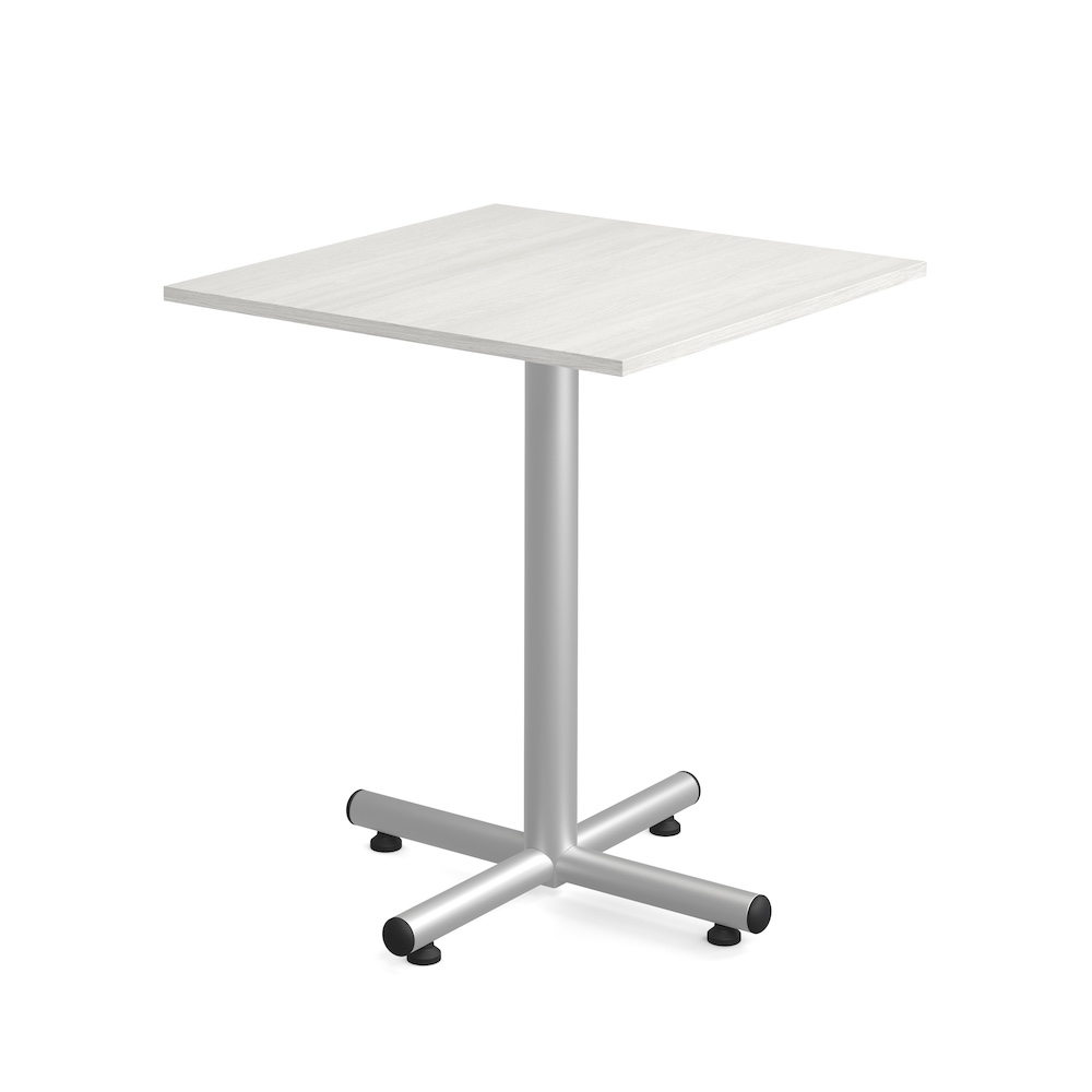 square pub table new, 42" tall, cocktail table, laminate, 36", metal base, office restaurant furniture, break room table