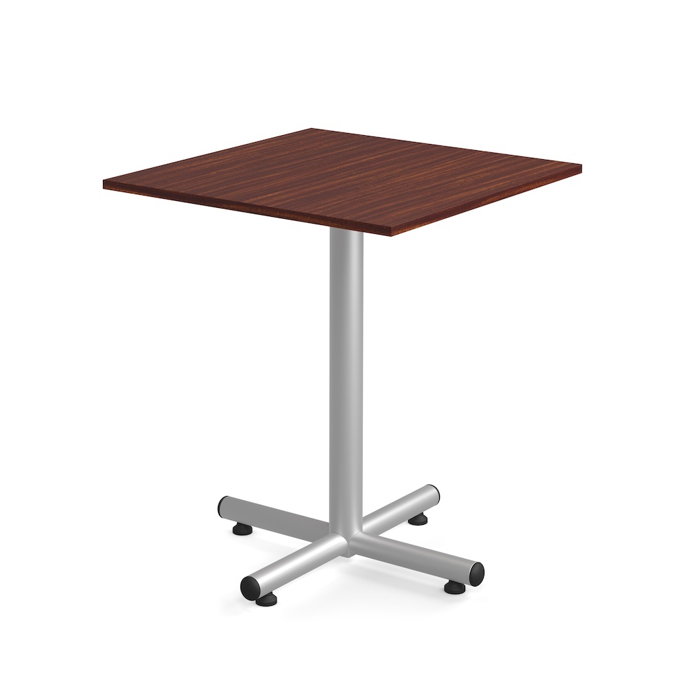 square pub table new, 42" tall, cocktail table, laminate, 36", metal base, office restaurant furniture, break room table