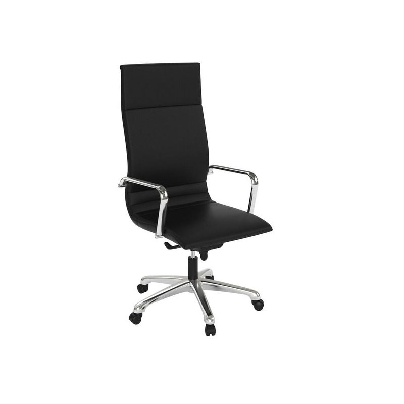black vinyl conference chair executive high back chair, office furniture