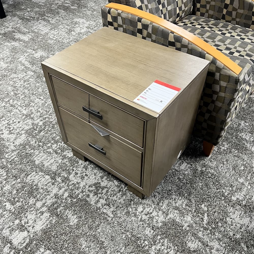 blonde walnut 2 drawer nightstand, Ashley aren't, open box home furniture