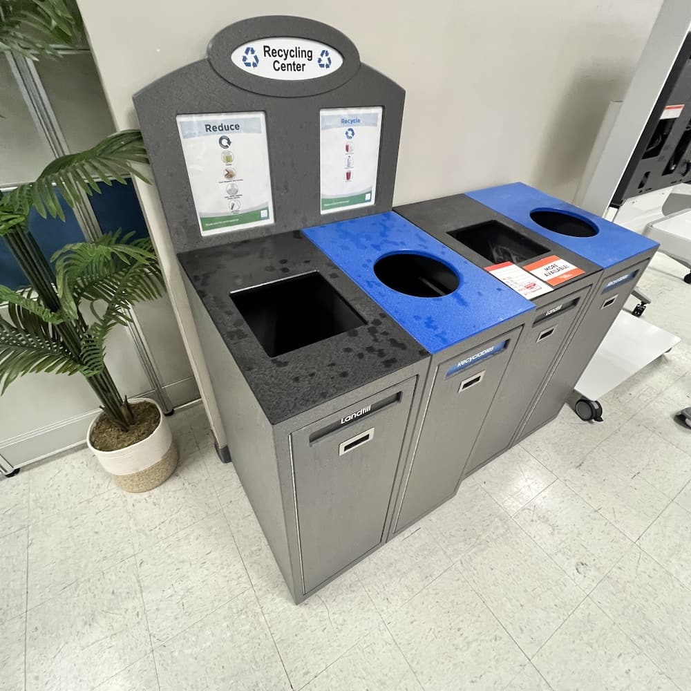 trash recycle sorter, commercial