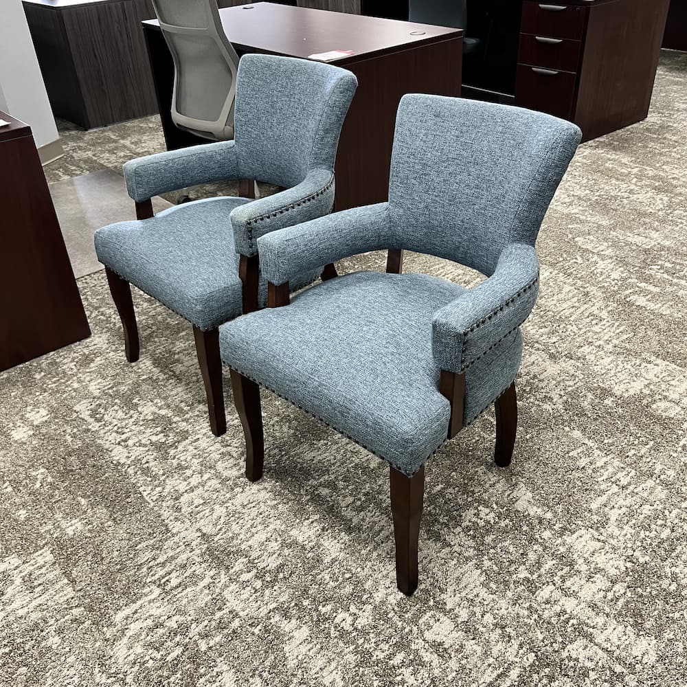 blue accent chair, Madison park Dawson, used furniture