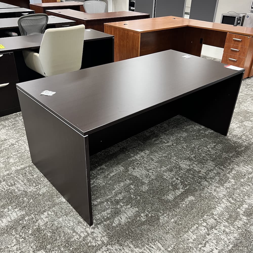 espresso laminate desk shell 72 x 36, office furniture, open box