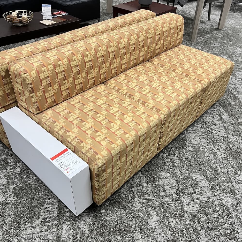 golden upholstered steelcase coalesse commercial beach seating, used office furniture