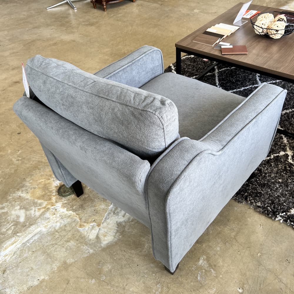 chair lounge, grey upholstery, used home furniture