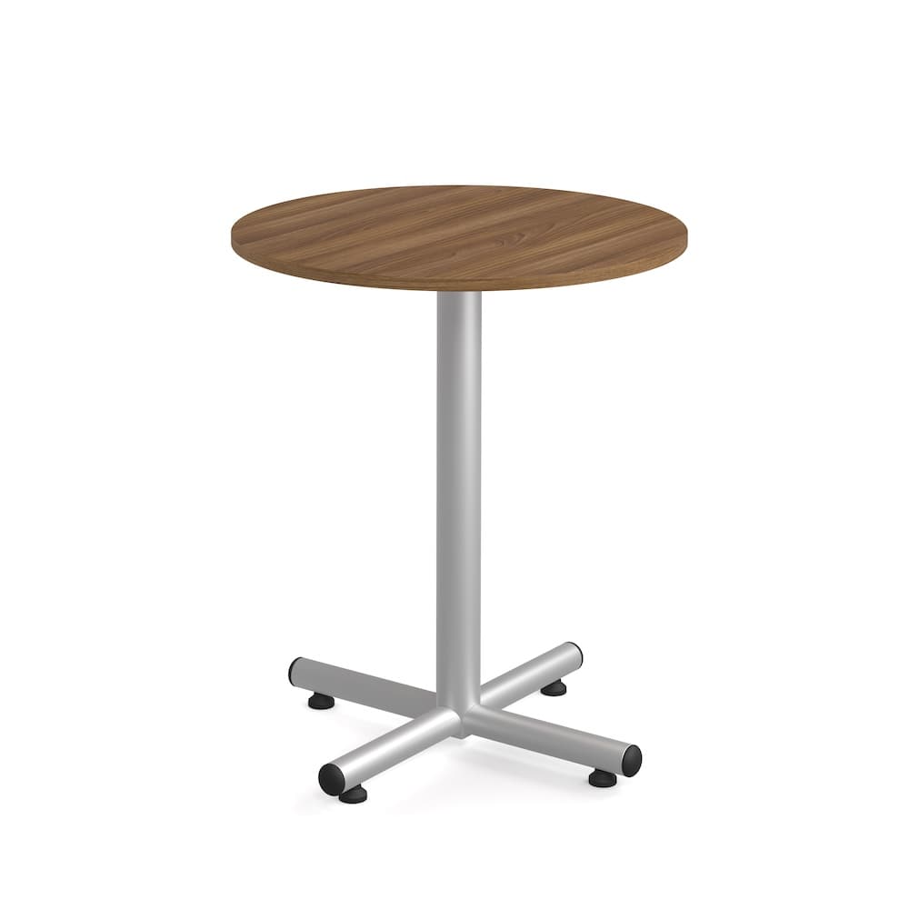 round pub table new, 42" tall, cocktail table, laminate, 36", metal base, office restaurant furniture, break room table