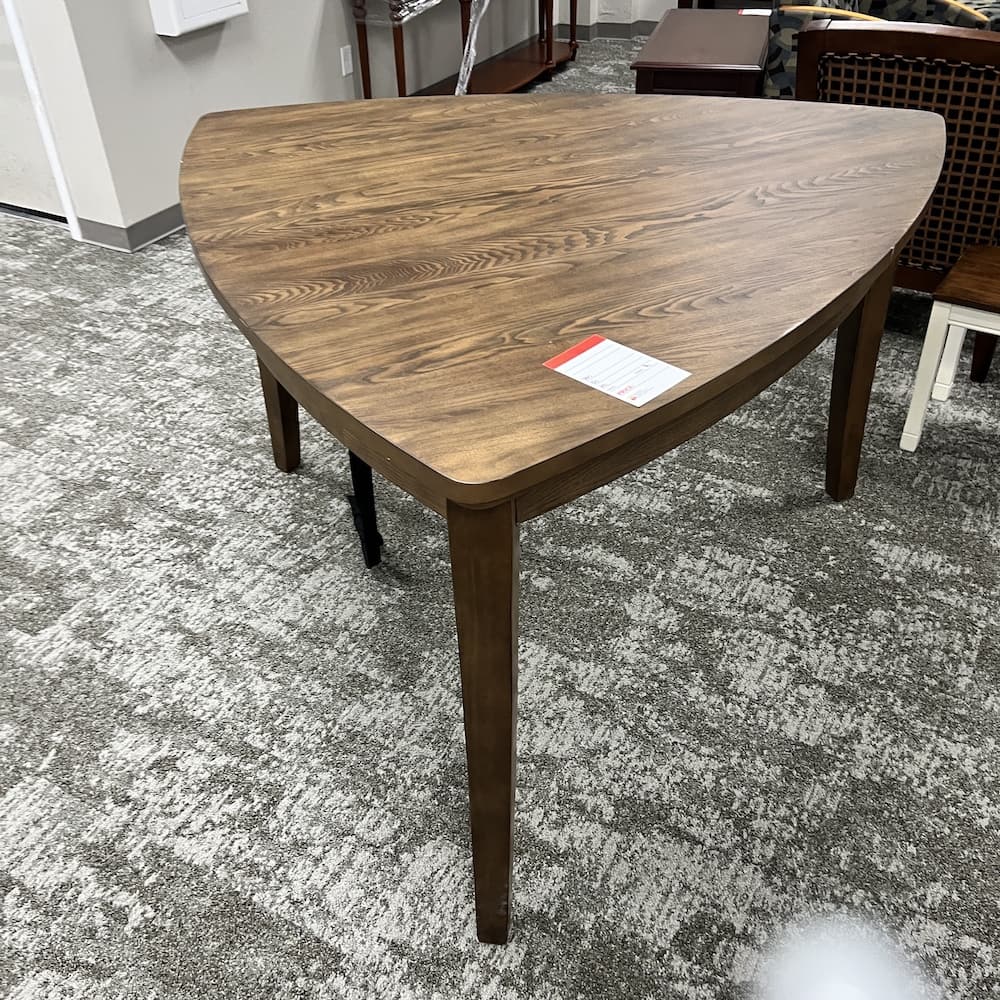 walnut lyncott Ashley counter height triangle table, open box home furniture