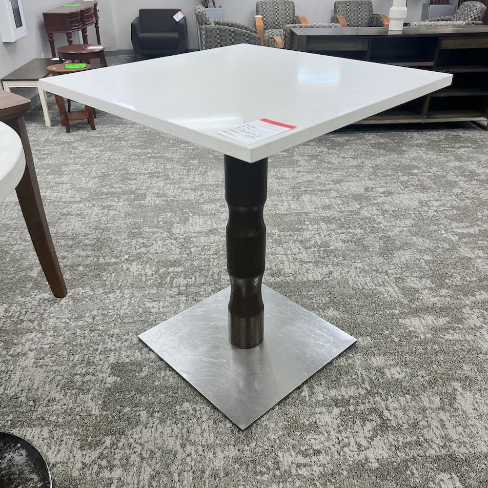 white quartz stone heavy duty pub table hotel restaurant bar, used commercial office furniture