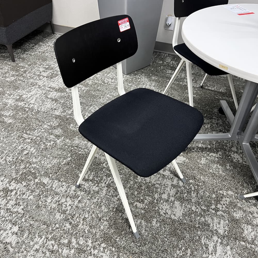 HAY result black and black chairs, designer furniture, used office furniture