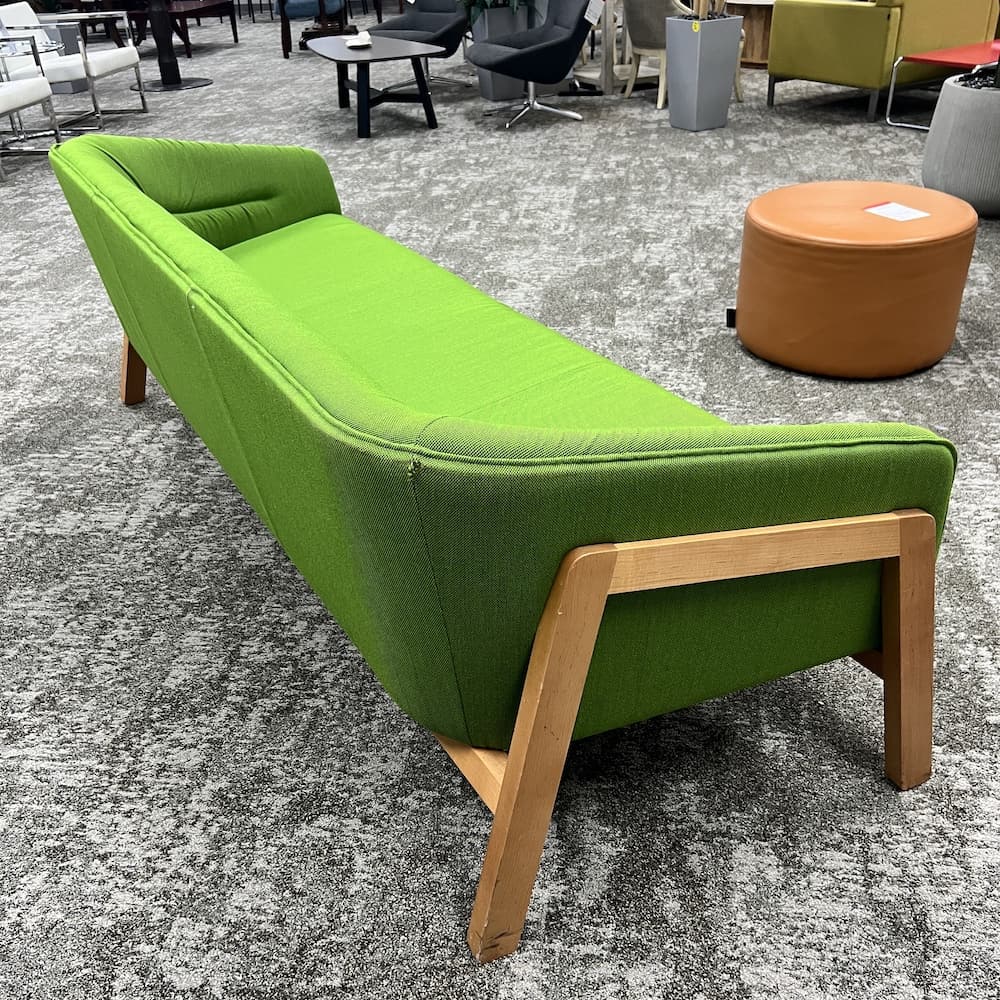 jasper Indie green sofa couch, commercial, used office furniture