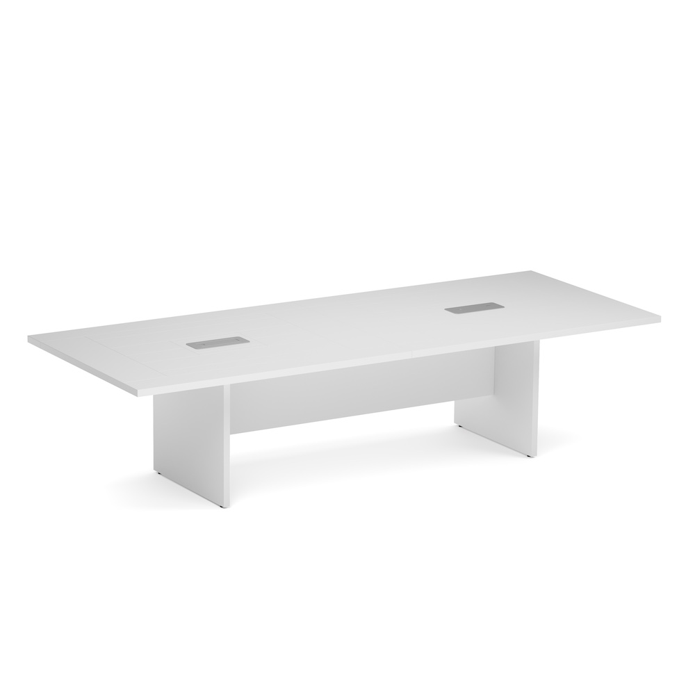 New - 10 Ft Laminate Rectangle Conference Table with Slab Base - Various Colors